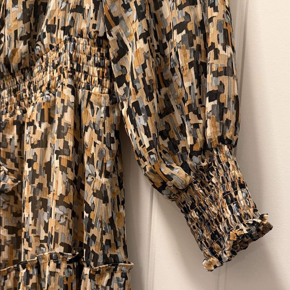 Patterned Maxi Dress Large - Picture 3 of 6